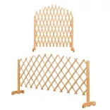 2-piece adjustable wooden plant trellis