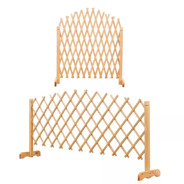 2-piece adjustable wooden plant trellis