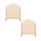 2-piece adjustable wooden plant trellis