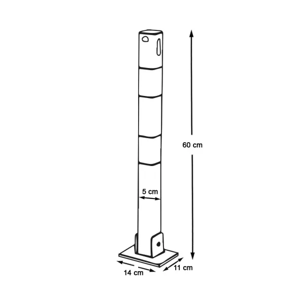 Parking Barrier Post, 2 pcs