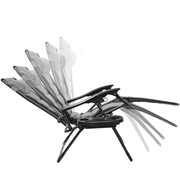 Delux Zero Gravity Chair, Multiple Colors - Gray