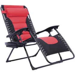 Delux Zero Gravity Chair, Multiple Colors - Red