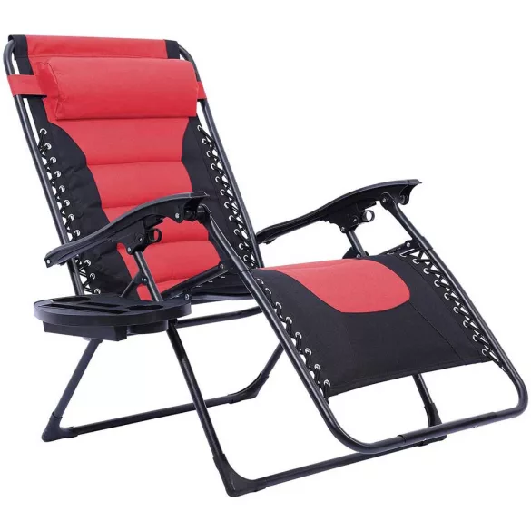 Delux Zero Gravity Chair, Multiple Colors - Red