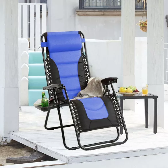 Delux Zero Gravity Chair, Multiple Colors - Blue