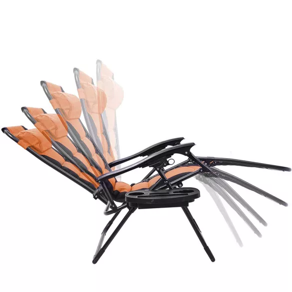 Delux Zero Gravity Chair, Multiple Colors - Orange