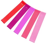 5-piece resistance band set, various types - pink
