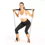 Fitness Bar with Resistance Bands