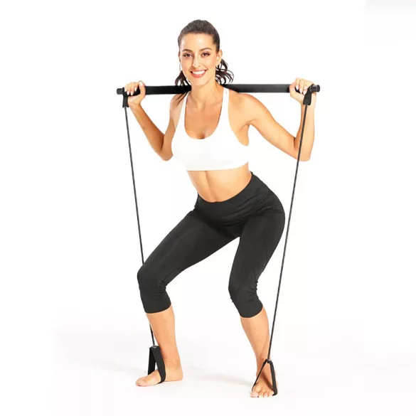 Fitness Bar with Resistance Bands