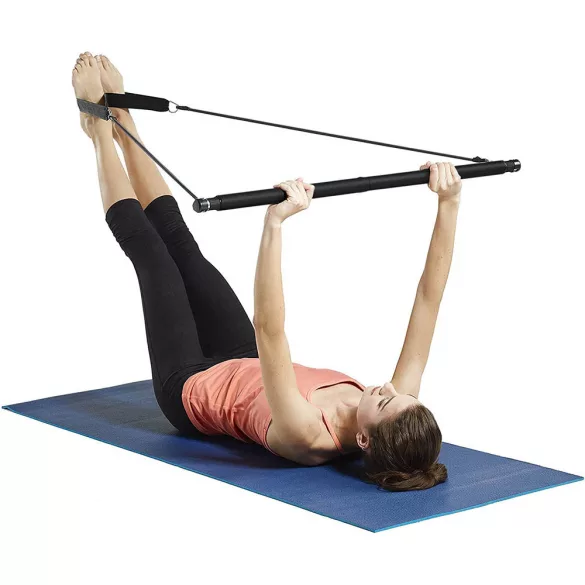 Fitness Bar with Resistance Bands