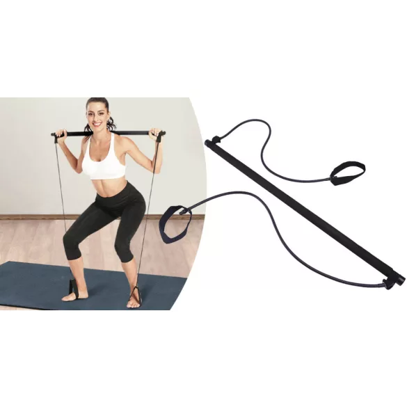 Fitness Bar with Resistance Bands