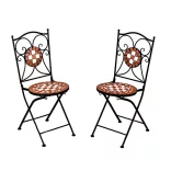 Mosaic Pattern Chair Set of 2