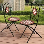 Mosaic Pattern Chair Set of 2