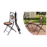 Mosaic Pattern Chair Set of 2