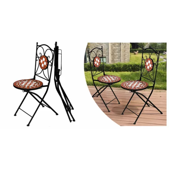 Mosaic Pattern Chair Set of 2