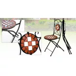 Mosaic Pattern Chair Set of 2