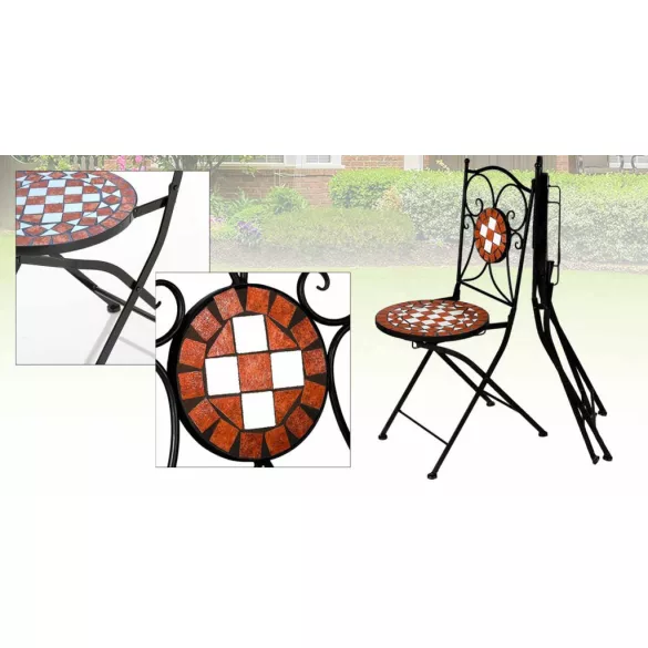 Mosaic Pattern Chair Set of 2