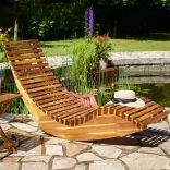 Wooden Swing Lounger