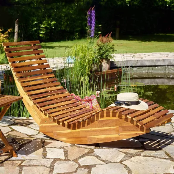 Wooden Swing Lounger