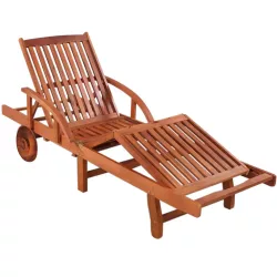 Adjustable Wooden Lounger