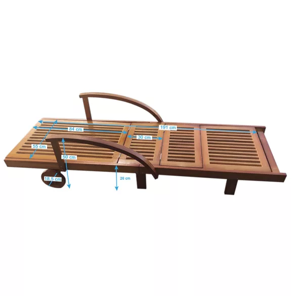 Adjustable Wooden Lounger