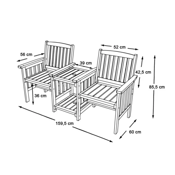 2-Person Garden Set