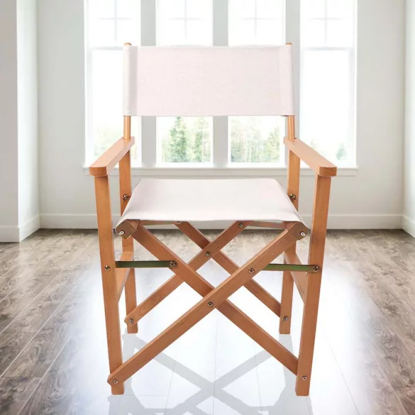 Director's Chair Set of 2, Multiple Colors - White