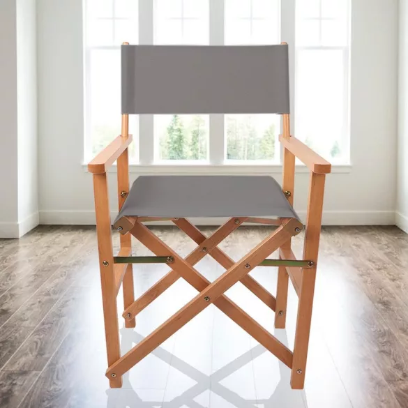 Director's Chair Set of 2, Multiple Colors - Grey