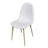 4 pcs fabric-covered chair set, available in multiple colors - white