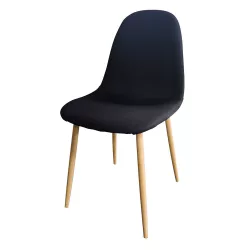   4 fabric-covered chairs, available in multiple colors - black