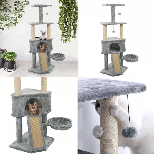 Cat Climbing Tower - Grey