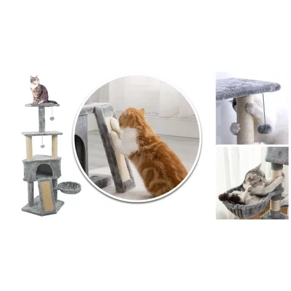 Cat Climbing Tower - Grey