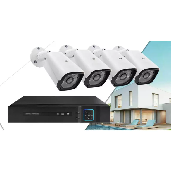 Wired AHD Camera System - 4 Cameras