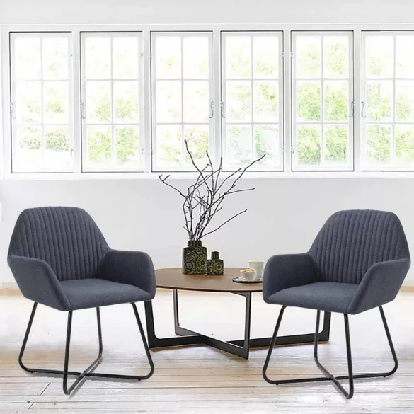 Molli Dining Chair Set of 2, Multiple Colors - Grey