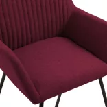 Molli Dining Chair Set of 2, Multiple Colors - Burgundy