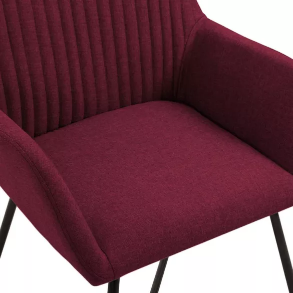 Molli Dining Chair Set of 2, Multiple Colors - Burgundy