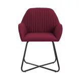 Molli Dining Chair Set of 2, Multiple Colors - Burgundy