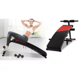 Adjustable Bench with Resistance Bands and Dumbbells