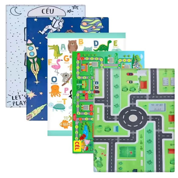 Kids' Rug 130*180cm, Various Designs - City