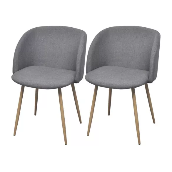 Betti Upholstered Chair, Set of 2 - Grey