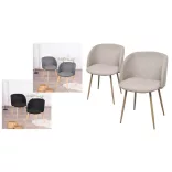 Betti Upholstered Chair, Set of 2 - Beige