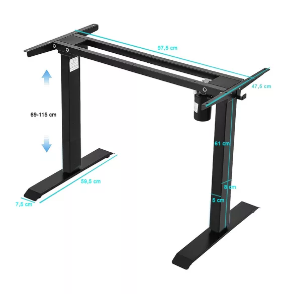 Electric Height Adjustable Desk Leg