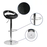 Kitti Bar Stools Set of 2, Available in Multiple Colors - Black