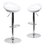 Kitti Bar Stools Set of 2, Multiple Colors - White