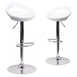 Kitti Bar Stools Set of 2, Multiple Colors - White