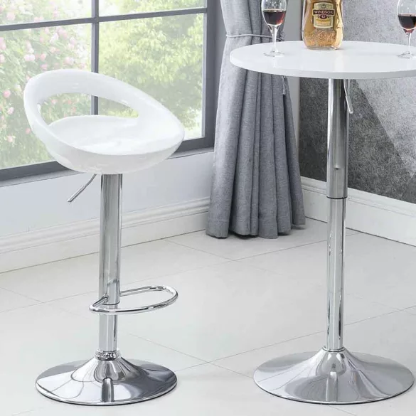 Kitti Bar Stools Set of 2, Multiple Colors - White
