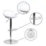 Kitti Bar Stools Set of 2, Multiple Colors - White