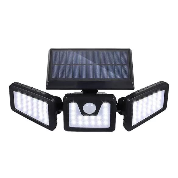 3 panel rotating solar lamp