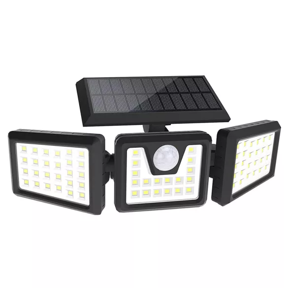 3 panel rotating solar lamp