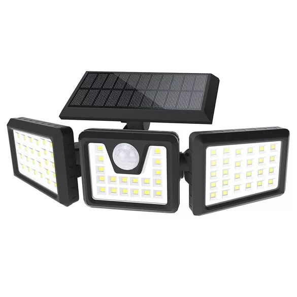 3 panel rotating solar lamp