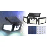 3 panel rotating solar lamp